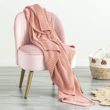 Seed Stitch Cotton Throw
